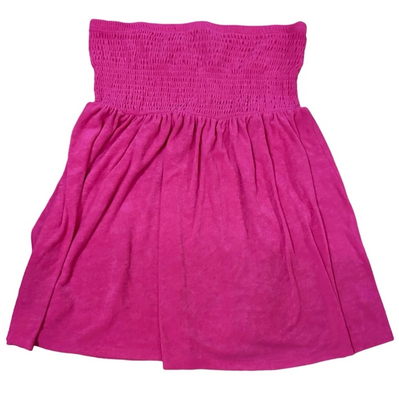 New Torrid Smocked Strapless Egyptian Swim Cover-Up Mini Dress - Size 3X - Picture 4 of 7